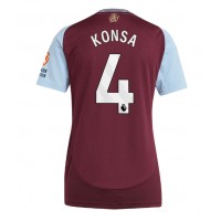 Dres Aston Villa Ezri Konsa #4 Domáci pre Ženy 2024-25 Krátky Rukáv